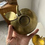 Brass "apple" pocket watch