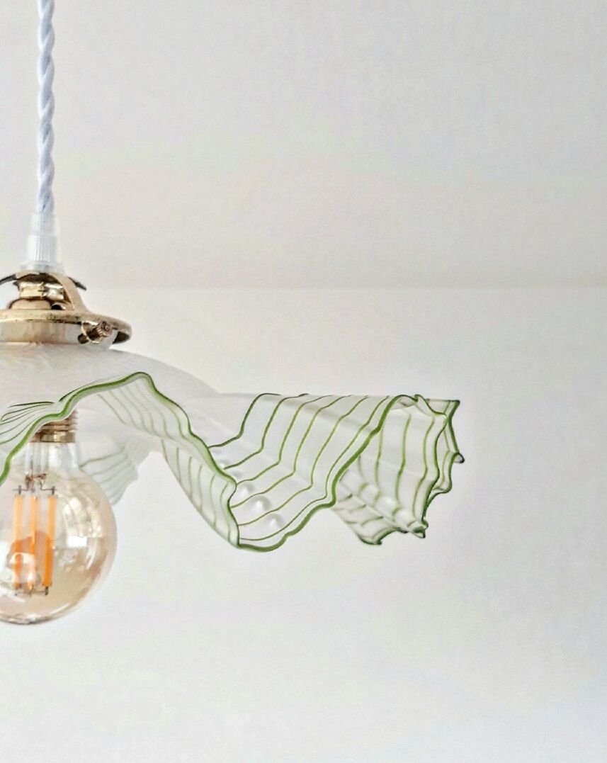 Vintage umbrella pendant lamp