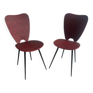 Paire chaises salle - manger milieu