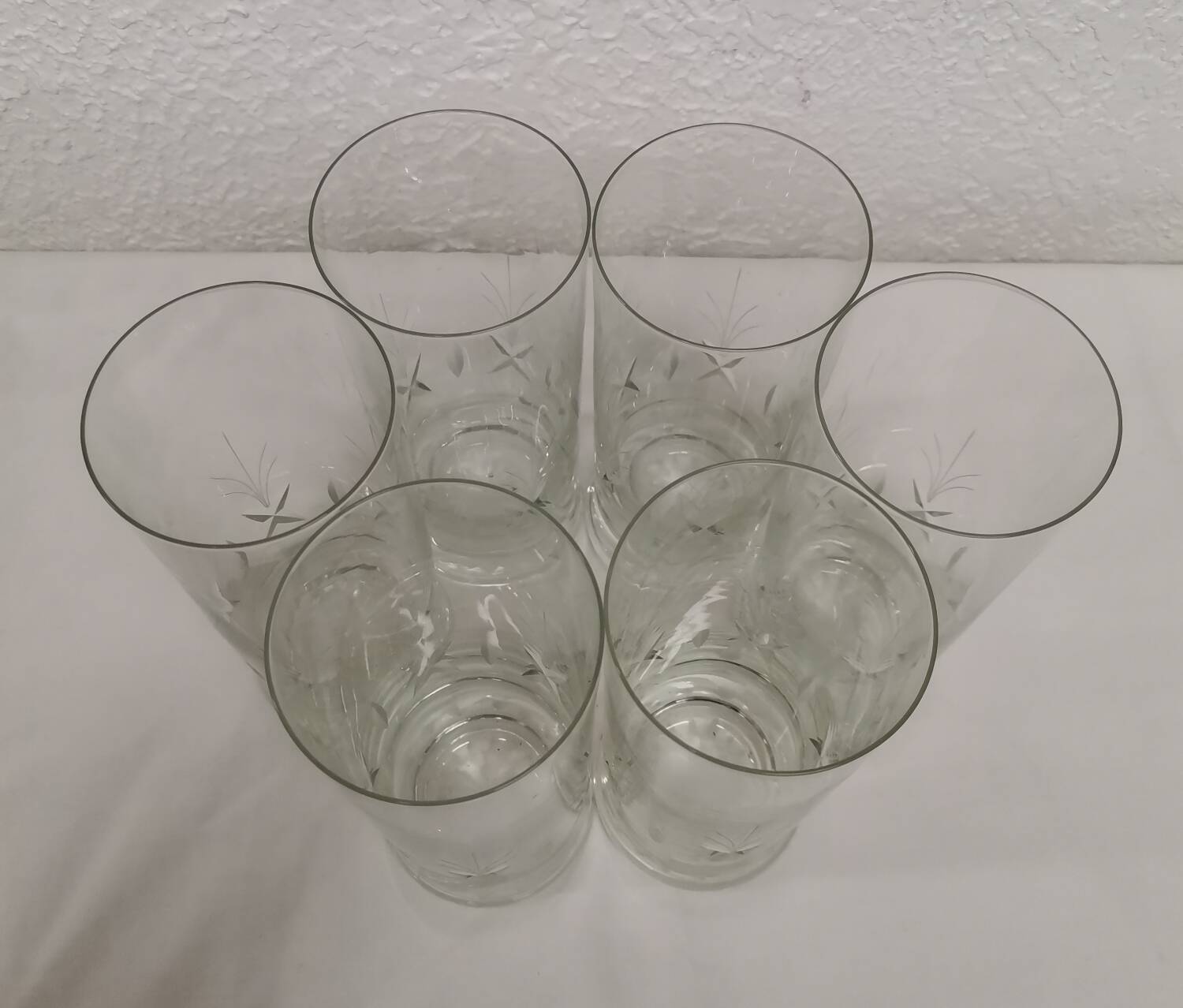 Large crystal glasses