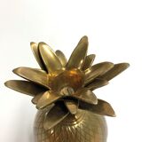 Vintage brass pineapple ice bucket 1970s