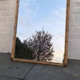 Miroir en rotin 1960