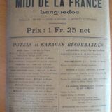 Late Map No.19 - Midi de france Languedoc - 1910
