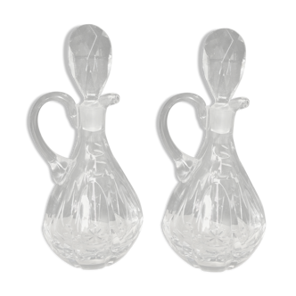 Vinaigrier oiler in cut crystal