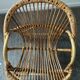Children's armchair rattan shell from the 70s