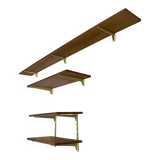 Set of oak shelves, 1950s design.