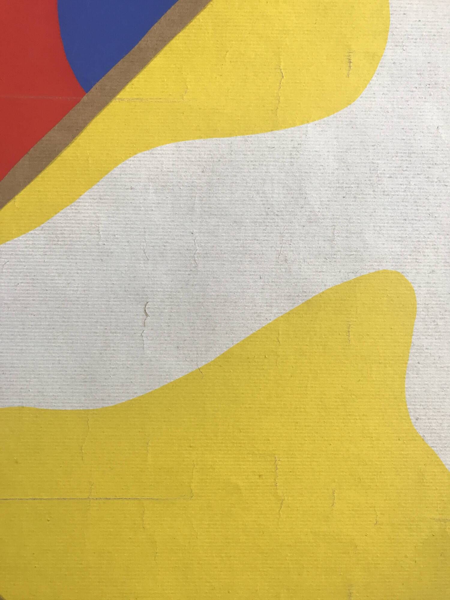 Claude Viallat, Sénanque Abbey, Gordes, 1978. original poster in screen printing on kraft