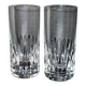 Saint-louis set of 2 juice or whisky long drink glasses avignon in cut crystal for bar