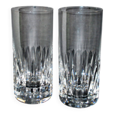 Saint-louis set of 2 juice or whisky long drink glasses avignon in cut crystal for bar