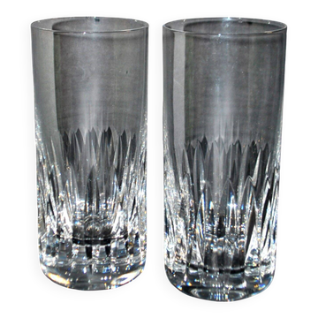 Saint-louis lot de 2 verres à jus ou whisky longdrink avignon en cristal taillé pour bar