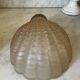 Pair of shell wall lights in frosted glass in Art Deco style.