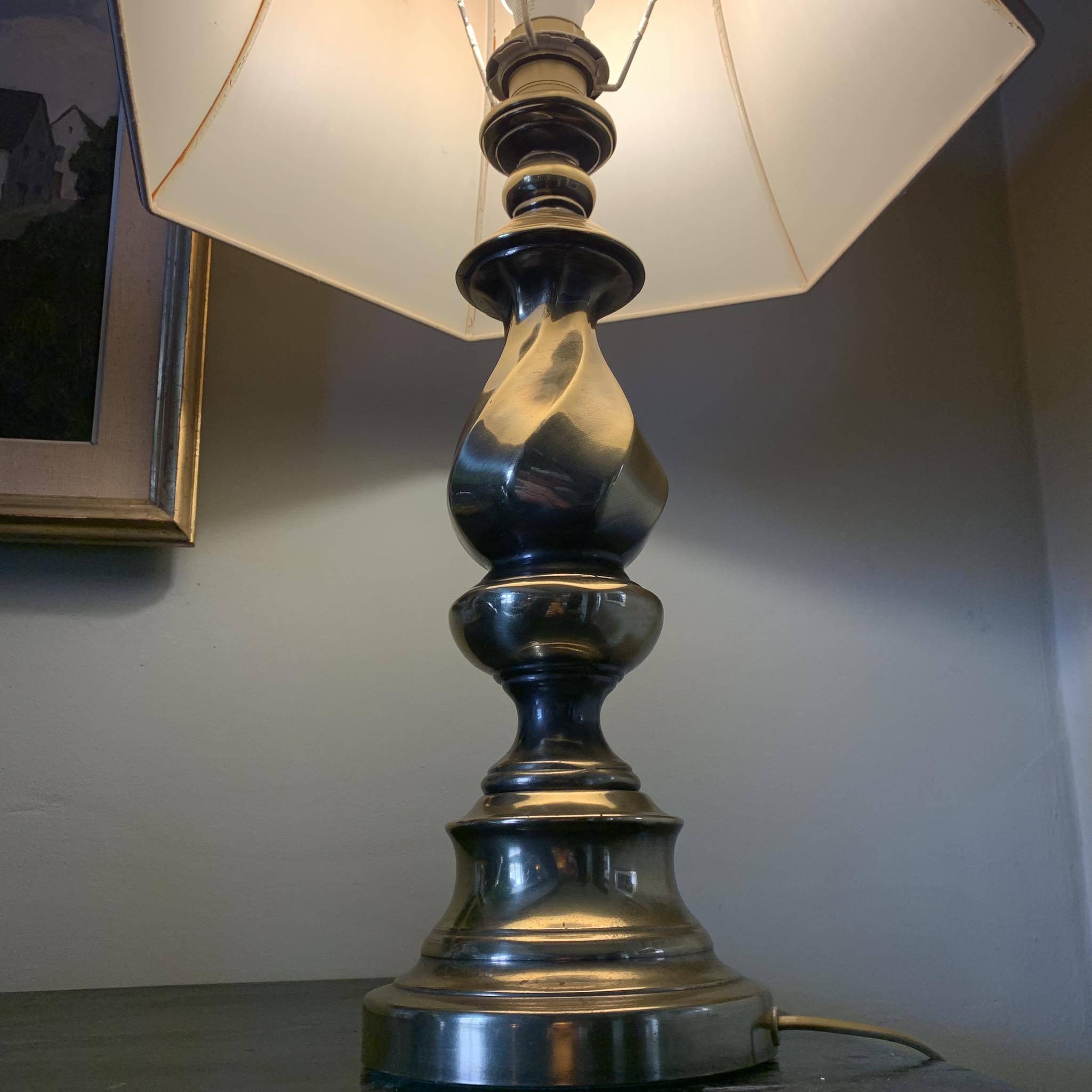 Brass lamp 70 cm