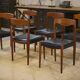 Ensemble de 6 chaises scandinaves en teck par Niels Otto Moller Danemark 1960’s