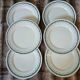 6 assiettes plates anciennes en Terre de fer