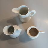 3 small antique porcelain pitchers/milk pots