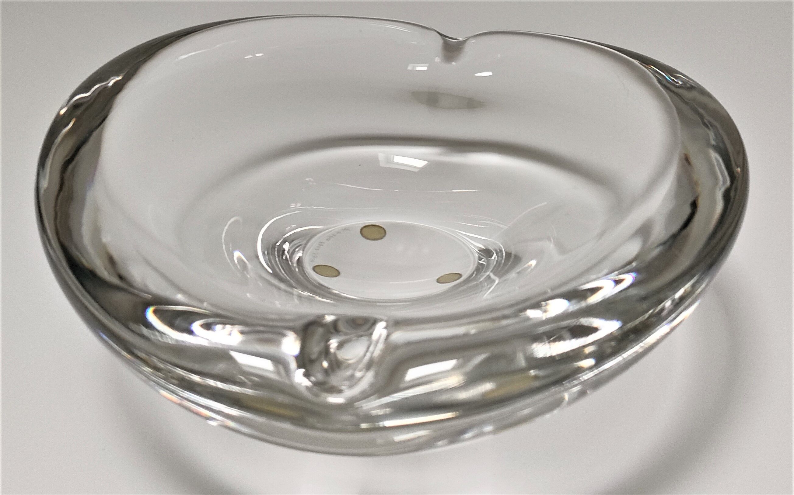 Design art glass ashtray by Kosta