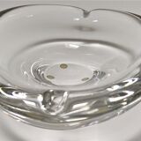 Cendrier en verre d'art design par Kosta