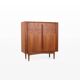 Cabinet en teck des années 1960 de Bernhard Pedersen & Son