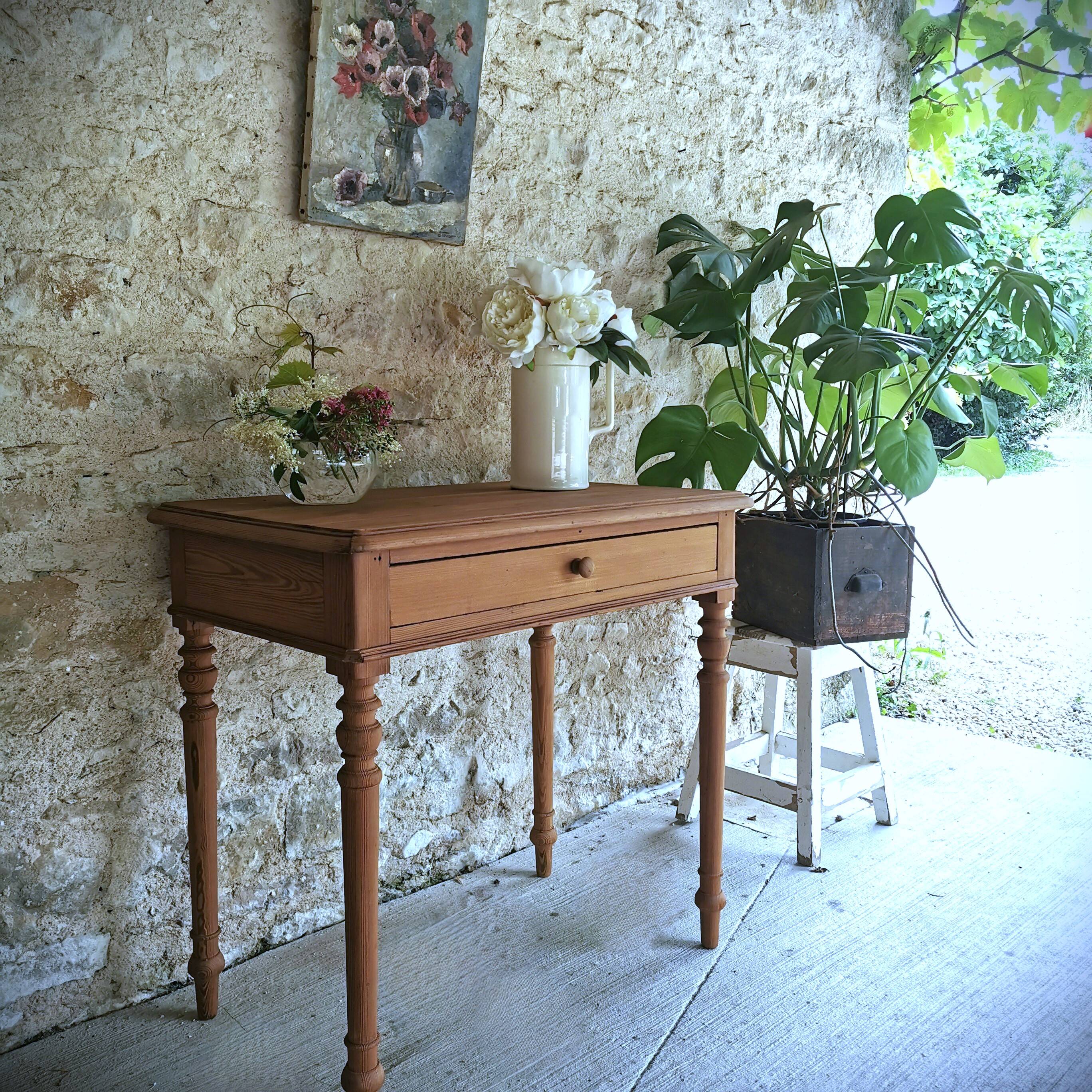 Louis Philippe style pitch pine side table