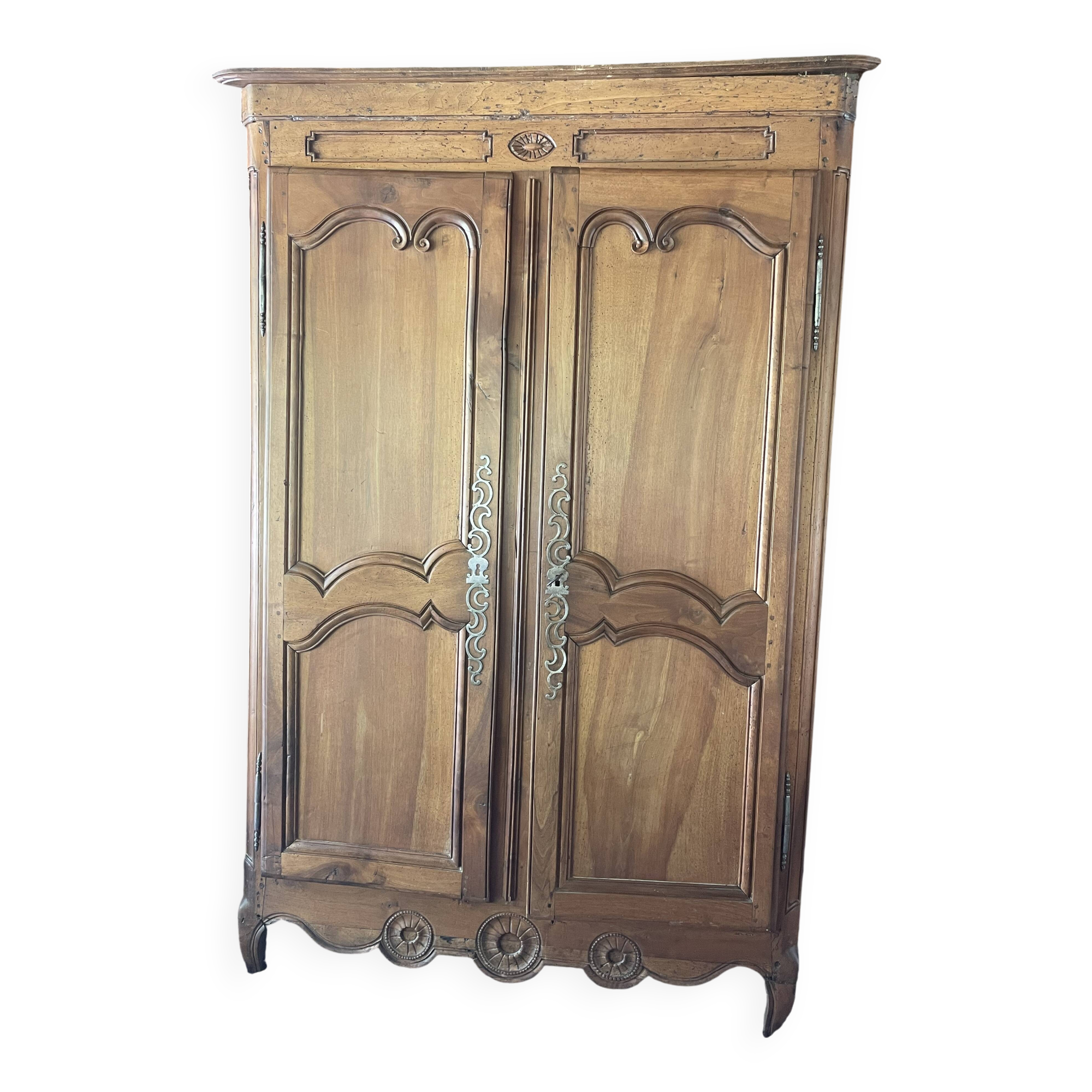 Antique molded walnut cabinet