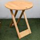 Folding table design "Suzy" Adrian Reed blonde wood vintage 80s