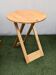 Folding table design "Suzy" Adrian Reed blonde wood vintage 80s