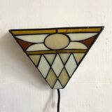 Art Deco style stained glass wall light