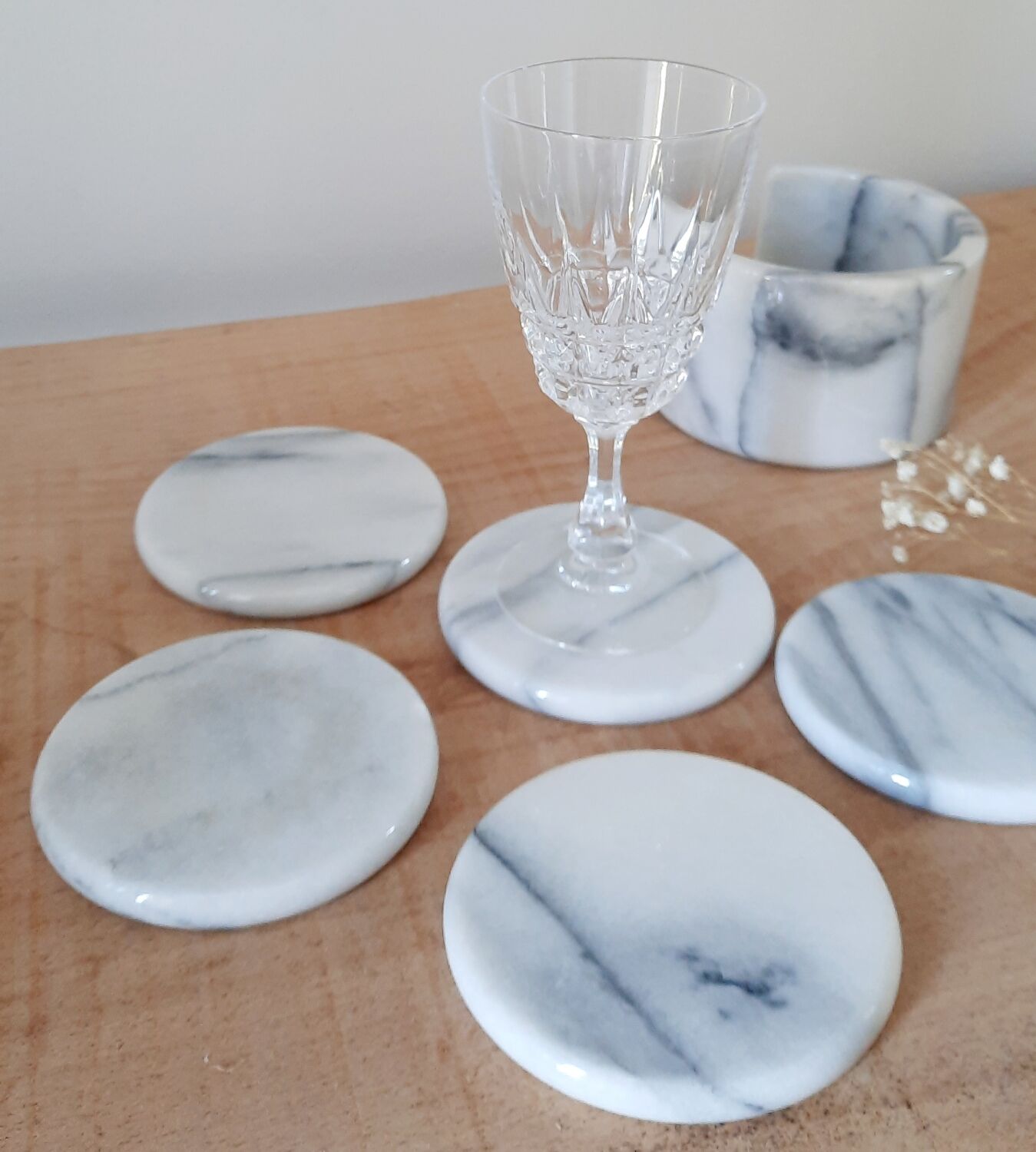Vintage marble coasters
