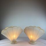 Pair of shell lamps 1970