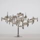 Set of footed candlesticks designed by Hans Nagel for BMF, 1974
