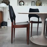 Set of 4 Danish teak chairs from the 60s