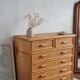 Commode en rotin vintage circa années 70