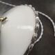 Old lampshade white opaline suspension