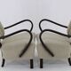 1930s Pair of Jindrich Halabala Art Deco H-237 Armchairs in Bouclé, Restored