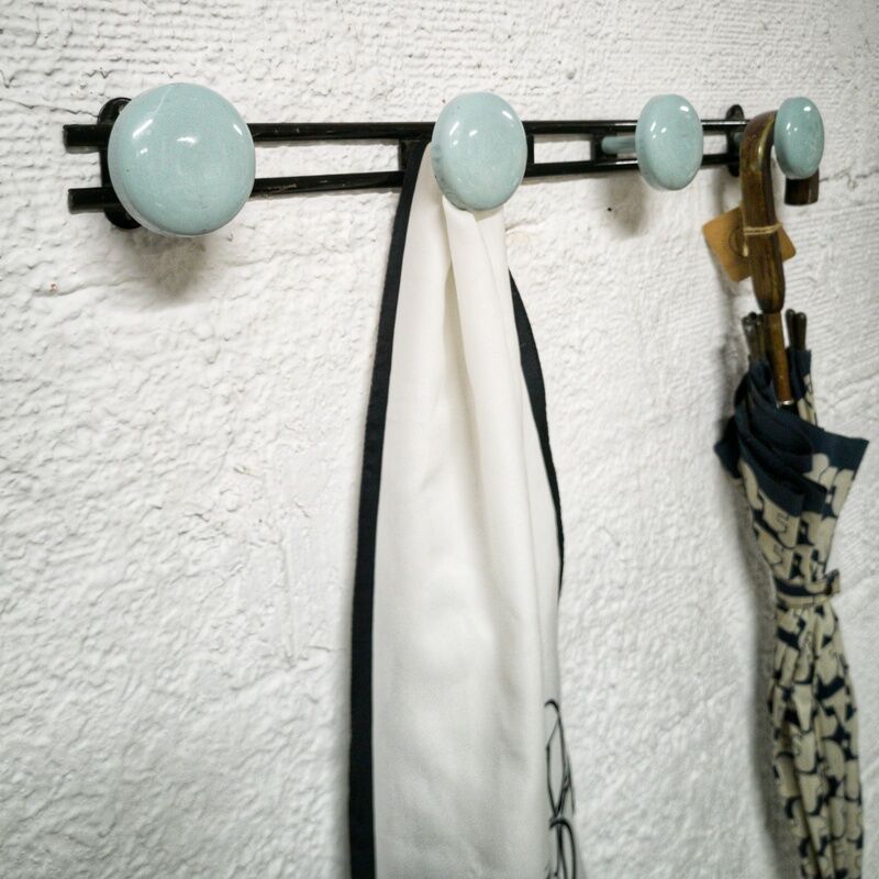 Vintage metal coat rack