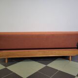 Mier Topolčany Design reclining sofa Czechoslovakia 1960s.