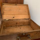 Antique wooden suitcase