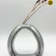 Biomorphic vase in cast aluminium, 1970s