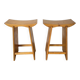 Scandinavian pine stools with Japanese inspiration.