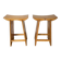 Scandinavian pine stools with Japanese inspiration.