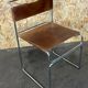 60s 70s steel suede vintage chair Giovanni Carini Planula Libellula