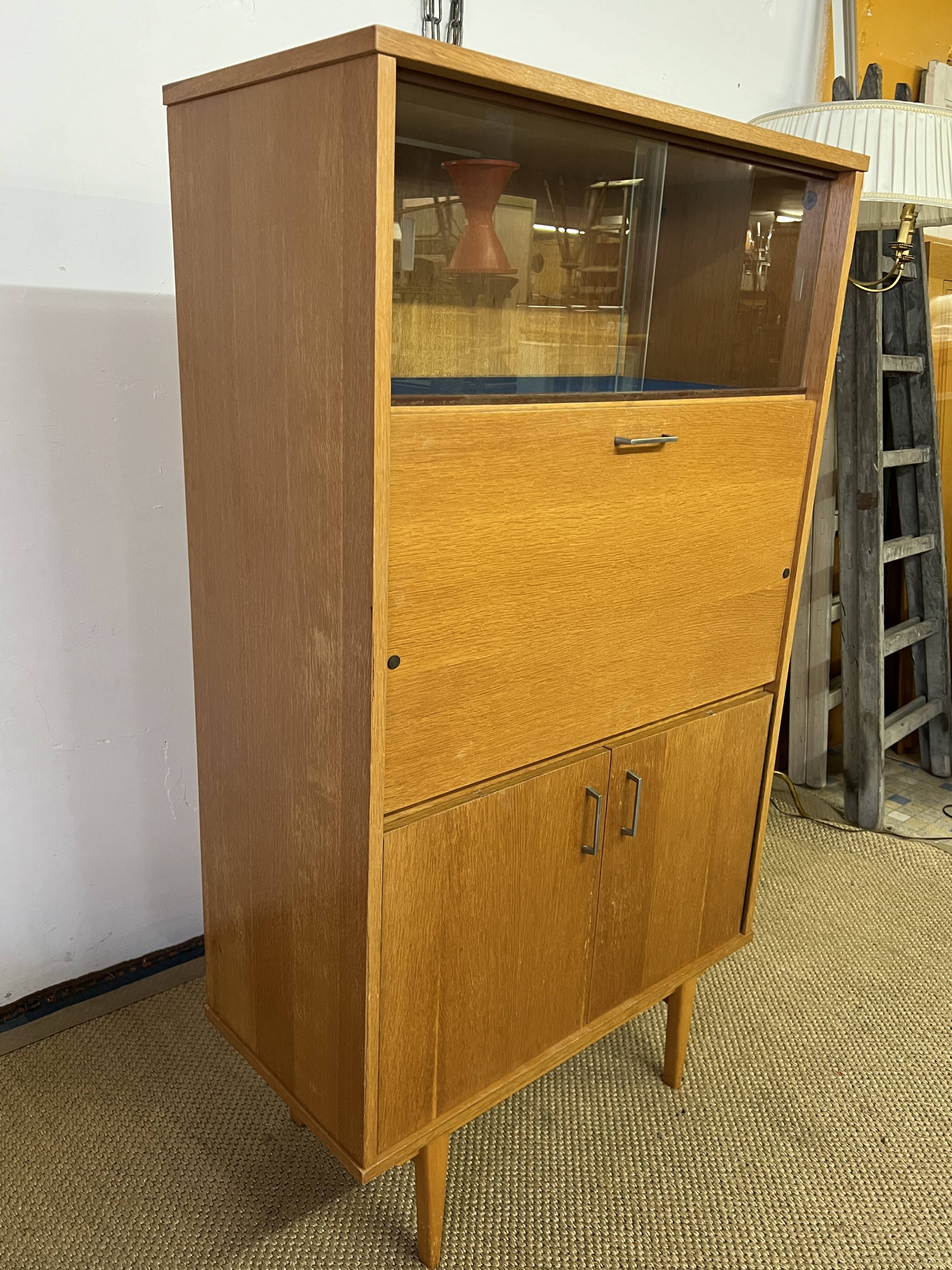 Small vintage secretary cabinet