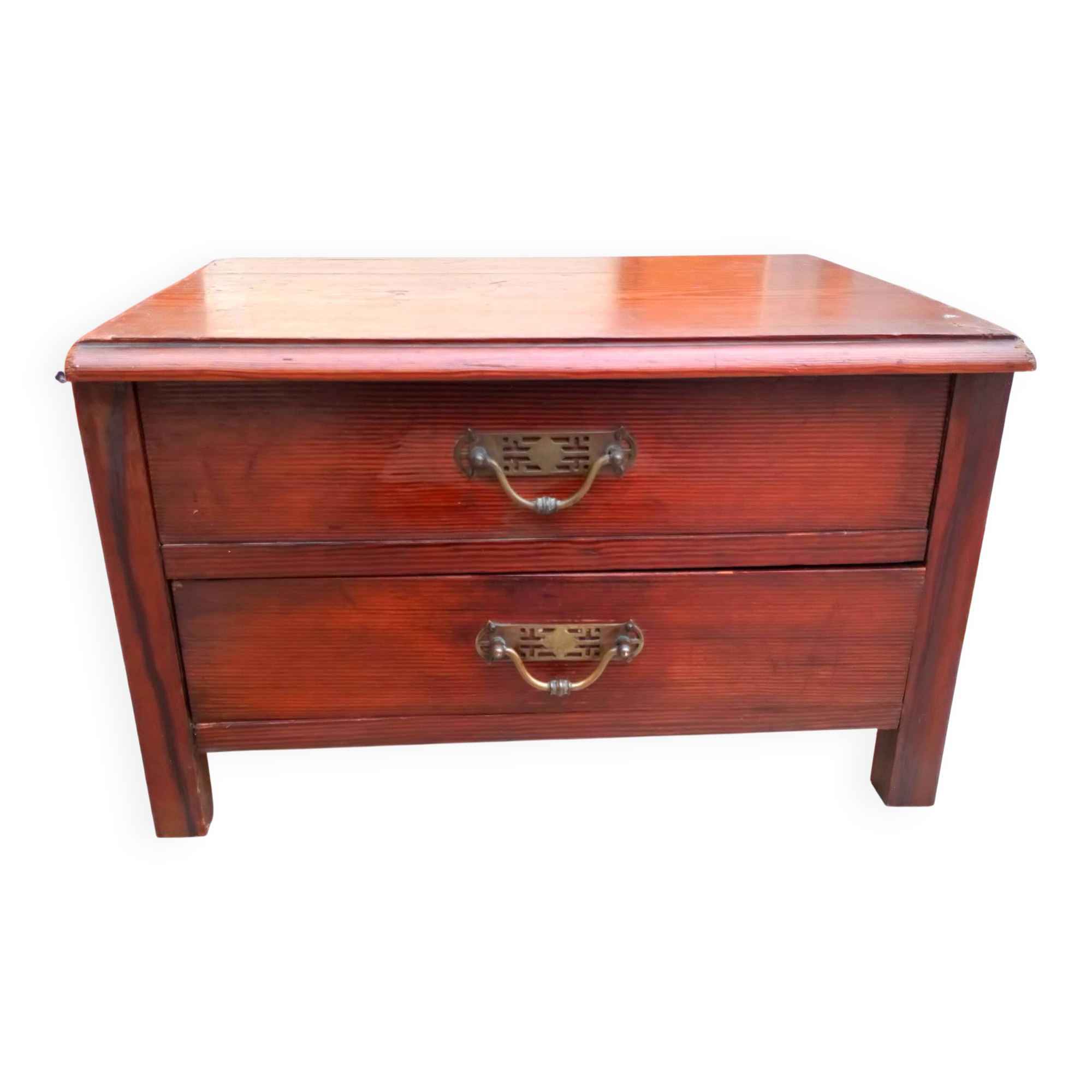 Small low cabinet for sewing from the 1930s.