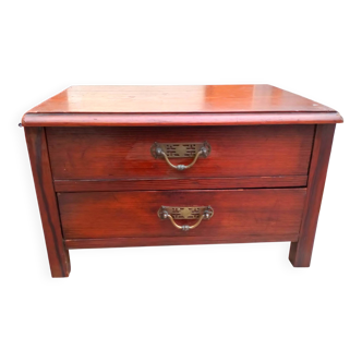 Small low cabinet for sewing from the 1930s.