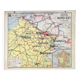 Ancienne carte scolaire Vidal-Lablache 10, T26, 1930 - Divisions militaires