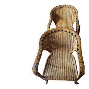 Paire de fauteuils en