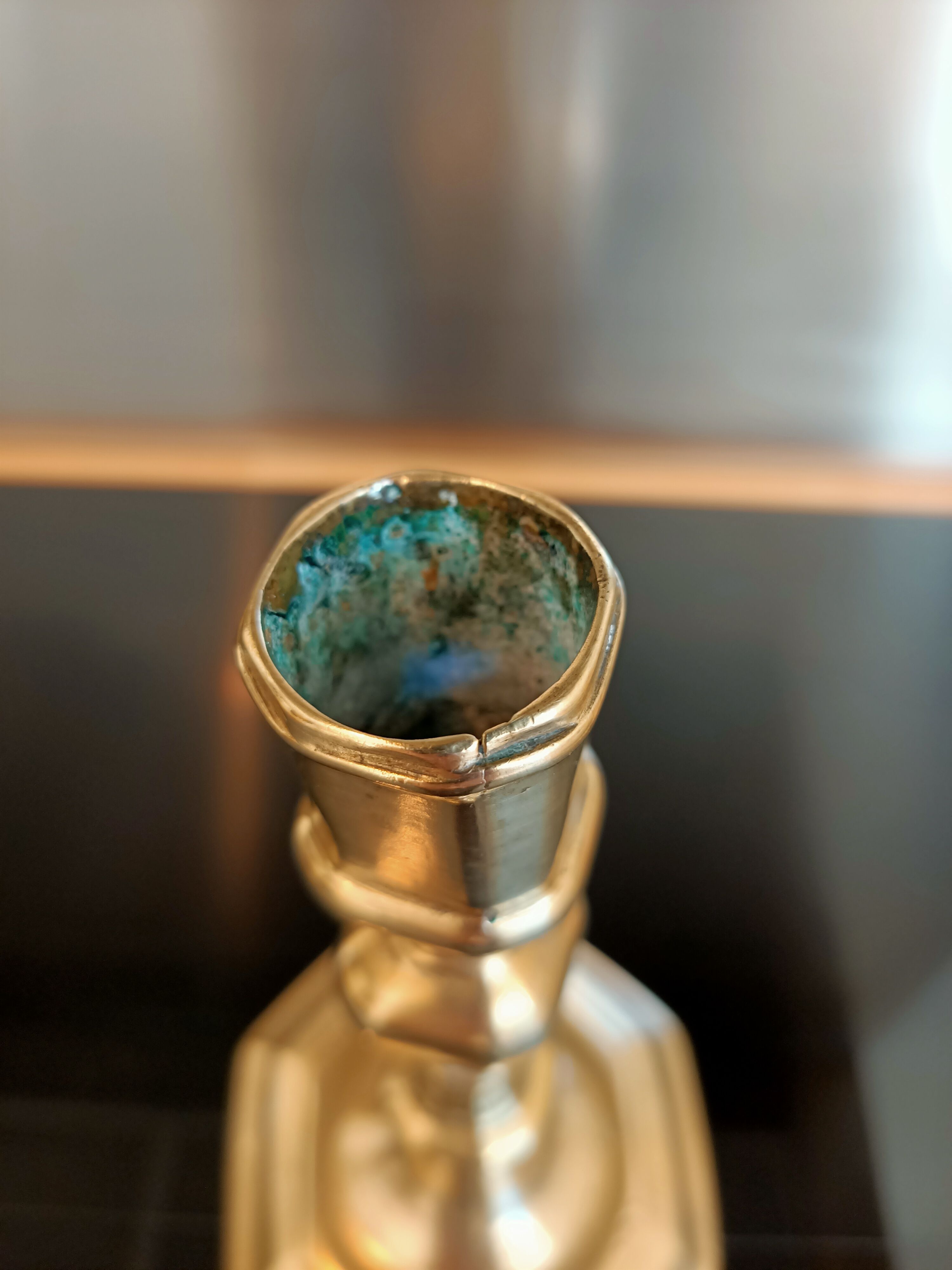 Candle holder in gilded bronze from the Louis XIV period