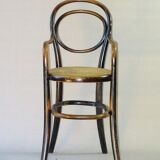 High baby chair, Thonet 1890, bistro, canned