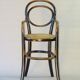 Chaise de bébé haute, Thonet 1890, bistrot, cannée