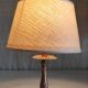 Gold brass table lamp XS - mid 20th century